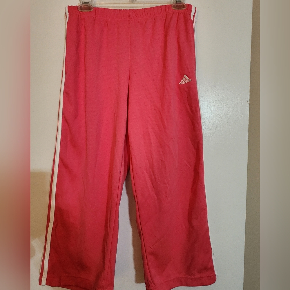 adidas Pink Ankle Cropped Pants